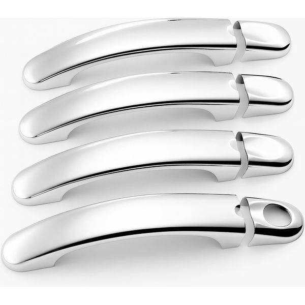 Recambo Coprimaniglia Cromato In Acciaio Inox Compatibile Per Vw Eos 2006-2015 | Golf Plus 2004-2014-image