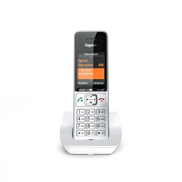 Gigaset Comfort 501 Telefono Dect Cordless Argento E Bianco Display 2.2" Vivavoce"-image