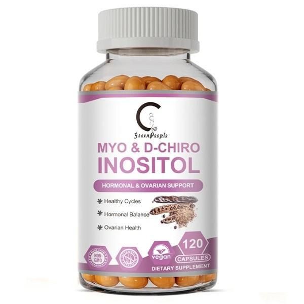 Myo & D-Chiro Inositolo (120 Capsule) Integratore Alimentare, Salute Delle Donne, Equilibrio Ormonale, Fertilità, Sistema Immunitario-image