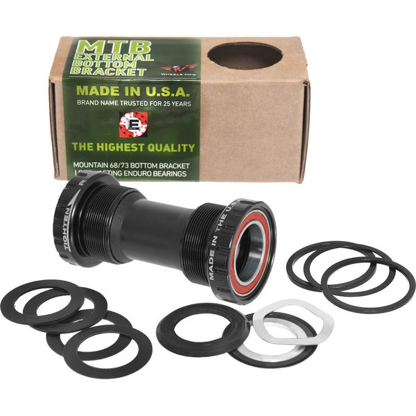 Ruote Movimento Centrale BSA/68-73 'Mtb' Nero, Per Pedivelle Da 22/24 Mm, Cuscinetti: Cuscinetti Enduro 'Ac' (A Destra: Cuscinetti A Sfere A Contatto Angolare, A Sinistra: ABEC3)-image