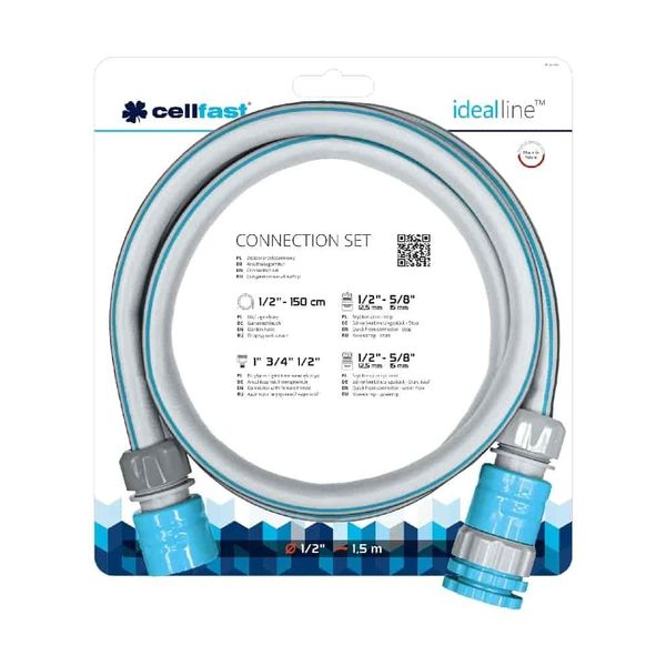 Cellfast - Set Di Raccordi Per Tubi Da Giardino - 1/2" - 1,5 M"-image