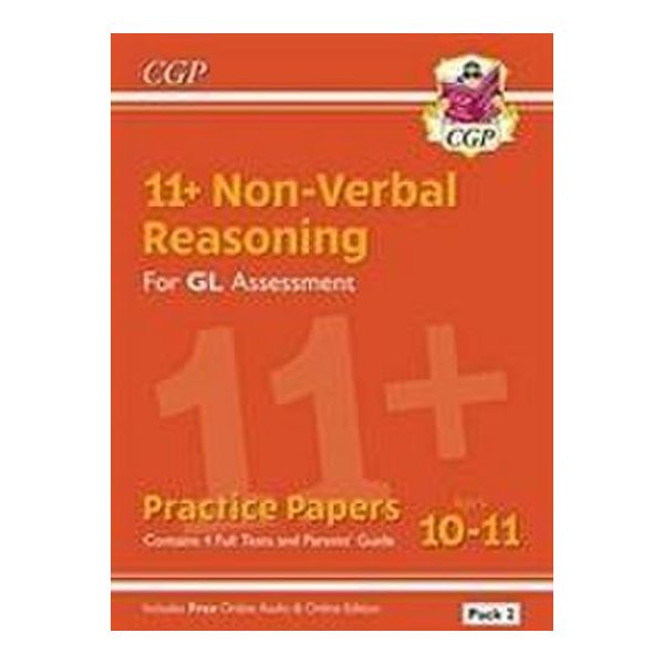 11+ Gl Documenti Di Esercitazione Sul Ragionamento Non Verbale: Età 10-11 Pacchetto 2 (Inclusa La Guida Per I Genitori E L'ed Online)-image