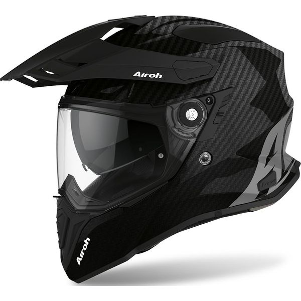 Airoh Commander Carbon Motocross Helm (Nero/Carbonio, M (57/58))-image