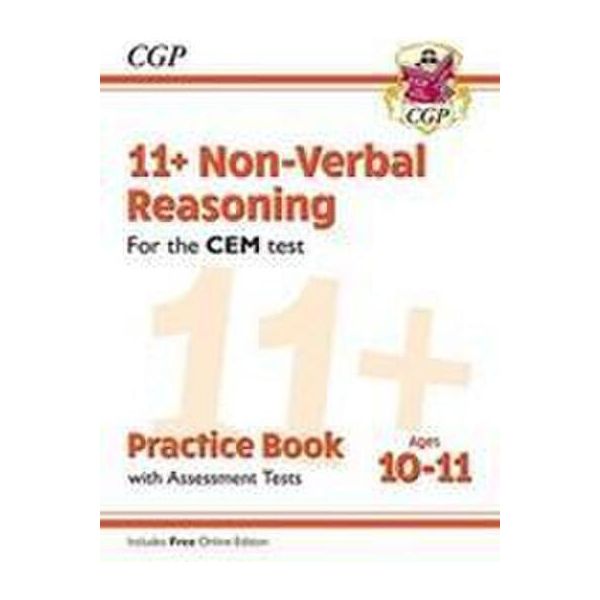 Libro Di Esercizi E Test Di Valutazione Per Il Ragionamento Non Verbale Cem 11+ - Età 10-11 (Con Edizione Online)-image