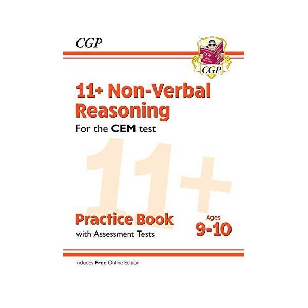 Libro Di Esercizi E Test Di Valutazione Per Il Ragionamento Non Verbale Cem 11+ - Età 9-10 (Con Edizione Online)-image