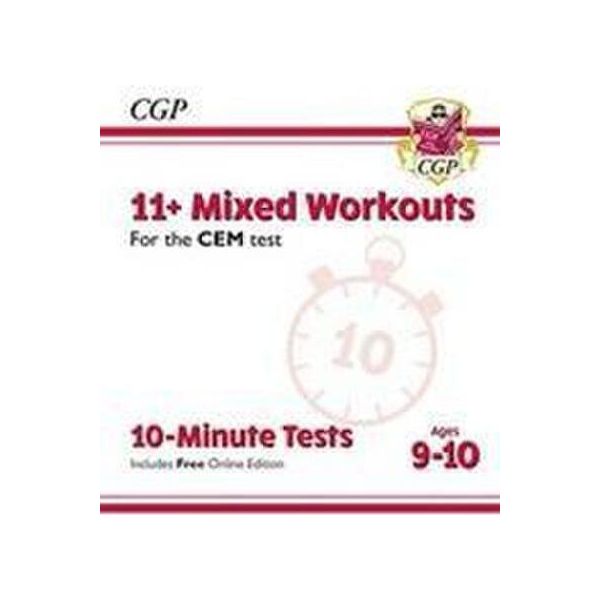 11+ Cem 10-Minute Tests: Allenamenti Misti - Età 9-10 (Con Edizione Online)-image