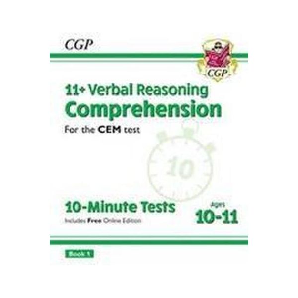 11+ Cem 10-Minute Tests: Comprensione - Età 10-11 Libro 1 (Con Edizione Online)-image