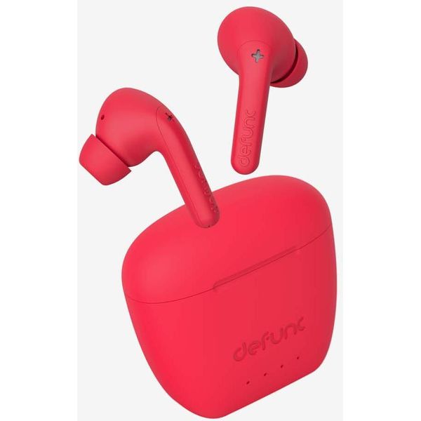 Defunc | Cuffie Intrauricolari | True Audio | Microfono Incorporato | Bluetooth | Senza Fili | Rosso-image