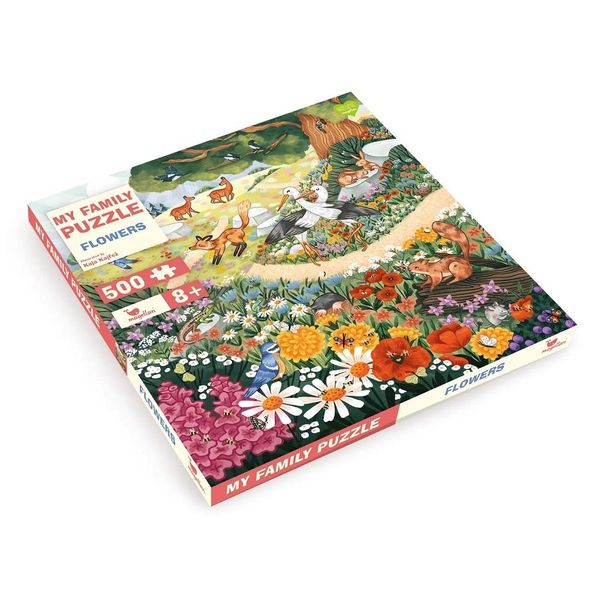 Magellano Puzzle Di Famiglia Fiori E Animali Della Foresta 500 Pezzi-image