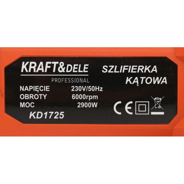 Smerigliatrice Angolare Kraft&Dele 230 Mm 2,9 Kw KD1725-image