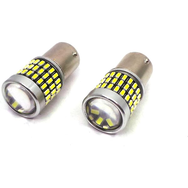 Unità Lampada Led BA15S 12-24V Canbus 2100 Lm Bianco Con Lente-image