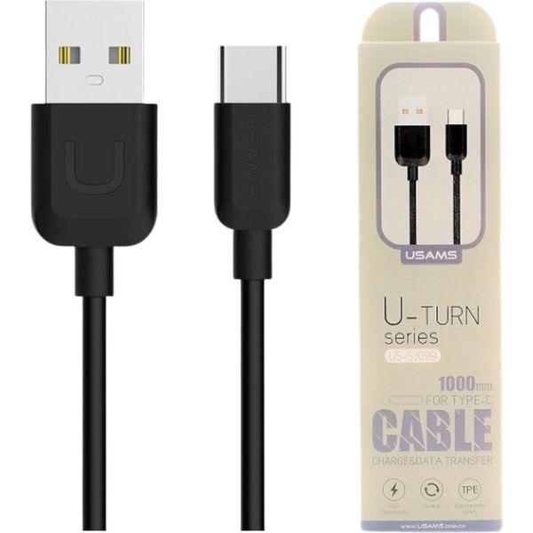 Cavo Usams U-Turn Usb-C 1M Nero 2A Tcusbxd01 (Us-Sj099)-image
