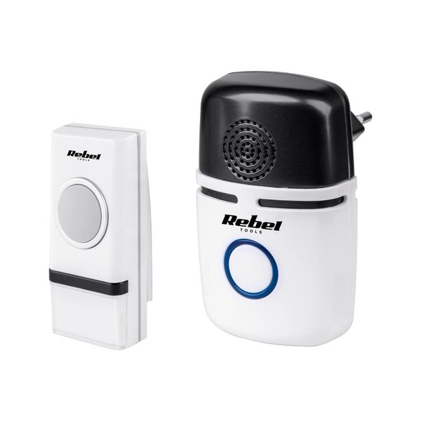 Campanello Senza Fili Rebel Con Portata Di 100 M, 80 Db, 48 Melodie, Protezione Dalle Intemperie IP44-image