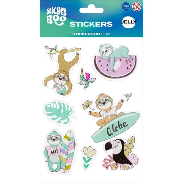 Adesivi In Gel 15X20 Cm Bradipo Sticker Boo 537779-image