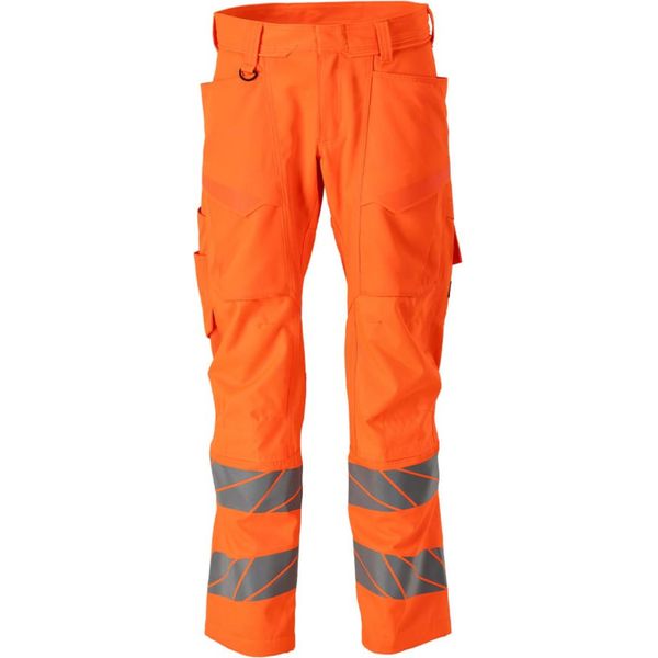 Pantaloni Ad Alta Visibilità Mascot Accelerate Safe 24579 Arancione Arancione Segnaletico, 52 / Lunghezza Cavallo Corta 76 Cm-image