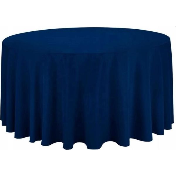 Tovaglia Blu Marino Tavolo Rotondo 320Cm Banchetto Di Nozze-image