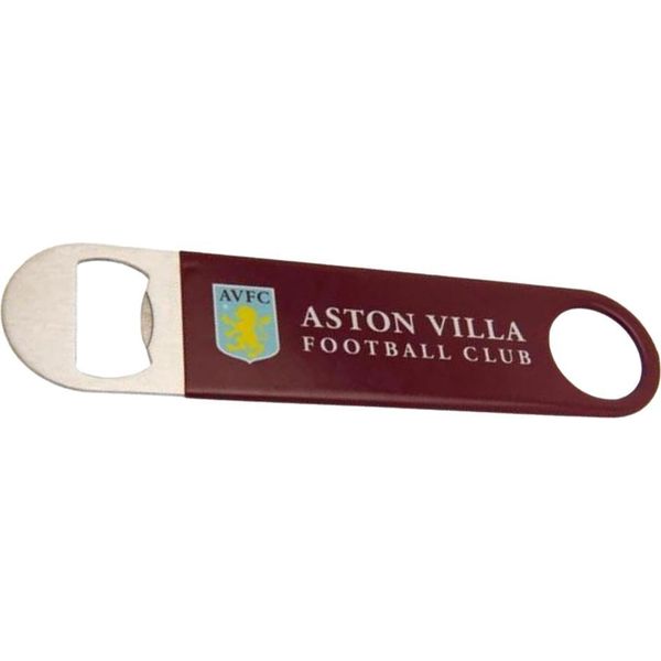 Aston Villa Fc - Magnete Apribottiglie Da Frigo, Acciaio Inox BS6408 (Taglia Unica) (Vino Rosso)-image