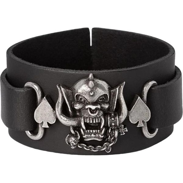 Motorhead - Cinturino Da Polso "Warpig"" Per Uomo/Donna Unisex, Pelle RO15267 (Taglia Unica) (Nero)"-image