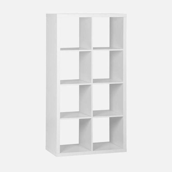 Libreria A 4 Livelli Con 8 Scomparti, Bianco-image