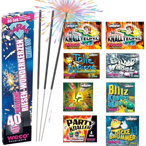 Set Di Fuochi D'artificio Xxl Kuddelmudel 180 Pezzi - Festa E Divertimento Di Capodanno 2026 (Kuddelmuddel)-image