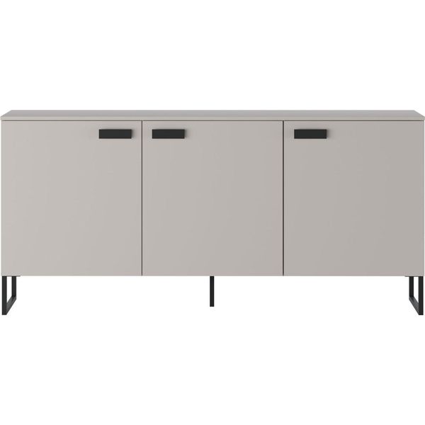 Dmora Credenza Reano 183.8X39.6X86.4H Cm Beige, 3 Cassetti 2 Ripiani-image