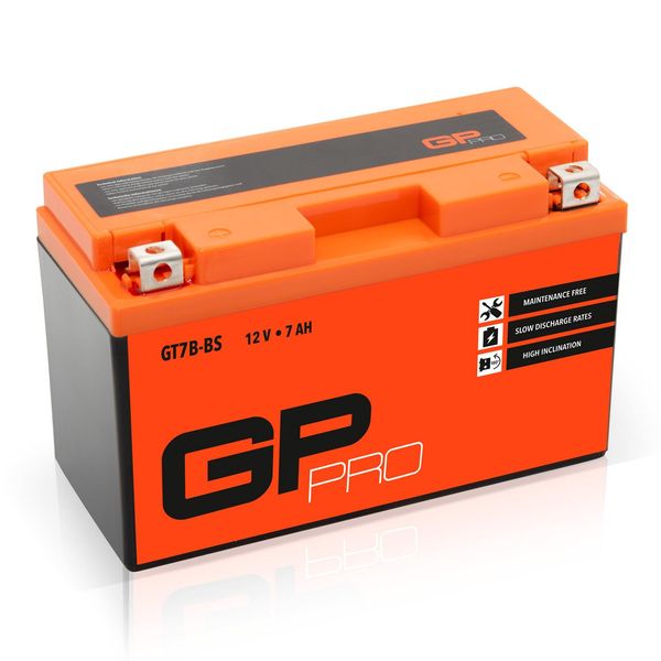 Batteria Al Gel GP-PRO 12V 7Ah GT7B-BS Batteria Per Quad Atv / Scooter / Moto, Precaricata Sigillata Senza Manutenzione Simile A YT7B-BS / CT7B-4 / YT7B-4 / GT7B-4 / 50719-image