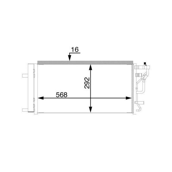 Mahle Ac 71 000S Condensatore Climatizzatore Condensatore Climatizzatore Per Hyundai I30 Hatchback (Pde, Pd, Pden) + Essiccatore-image
