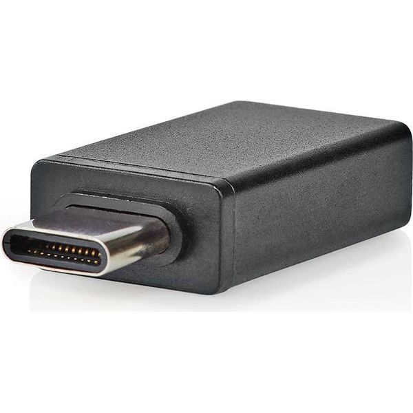 Adattatore USB-C™ | Usb 3.2 Gen 1 | USB-C™ Maschio | USB-A Femmina | 5 Gbps | Otg | Rotondo | Nichelato | Nero | Scatola-image