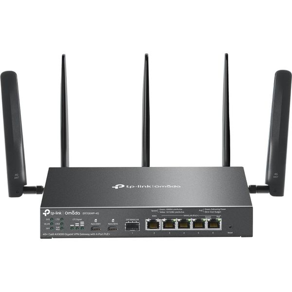 TP-LINK Tp-Link ER706WP-4G Router Wireless Gigabit Ethernet Dual-Band (2,4 Ghz / 5 Ghz) Nero-image