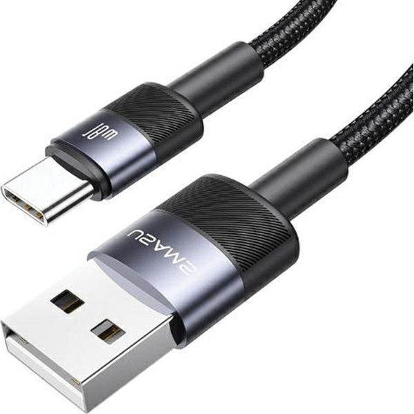 Cavo Usams Da Usb A Usb-C 3A 1,2 M A Ricarica Rapida In Acciaio/Sfoglia Sj718Usbsg01 (Us-Sj718)-image