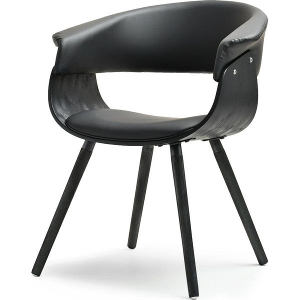 Sedia Da Pranzo Di Design Maite - Nera-image