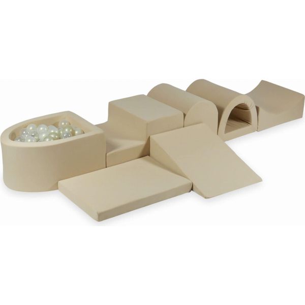 Il Più Grande Parco Giochi In Schiuma Con Piscina, Micro Beige + 100 Palline: Trasparente, Oro Chiaro, Opalescente-image