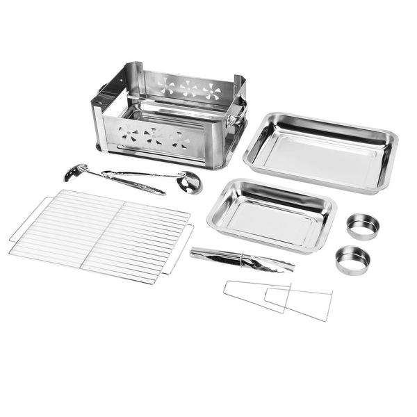 Barbecue Grill, Bbq Charcoal Grill, Charcoal Grill, Outdoor Barbecue Grill, Grilled Fish Rack, Stainless Steel Grilled Fish Stove-image
