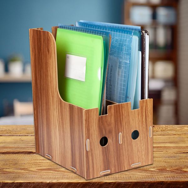 Porta Libri, Raccoglitore Di File, Organizzatore Di File, Organizzatore Di Riviste, Contenitore Per Scrivania-image
