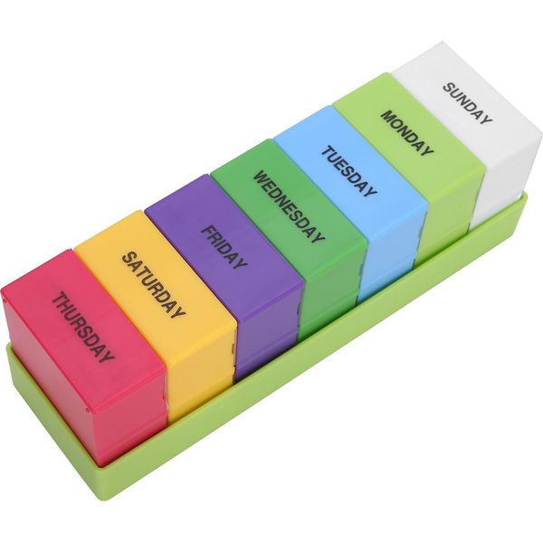 Organizzatore Di Pillole, Contenitore Di Vitamine, Astuccio Settimanale Per Medicinali, Astuccio Portatile Per Medicinali, Organizzatore Di Capsule, Astuccio Per Gioielli-image