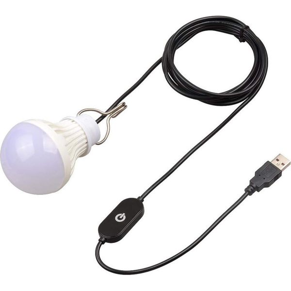 Lampadina Led Da Campeggio Portatile Lampada Usb Di Emergenza Con Cavo Non Dimmerabile-image