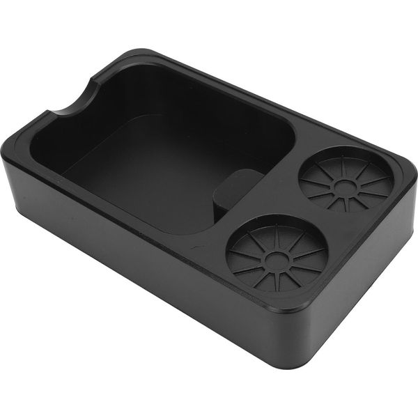 Scatola Di Caffè Knock Organizer Abs Stazione Multifunzionale Di Caffè Knock Box Per 51Mm 53Mm 58Mm Portafilter Distributore Tamper Nero-image