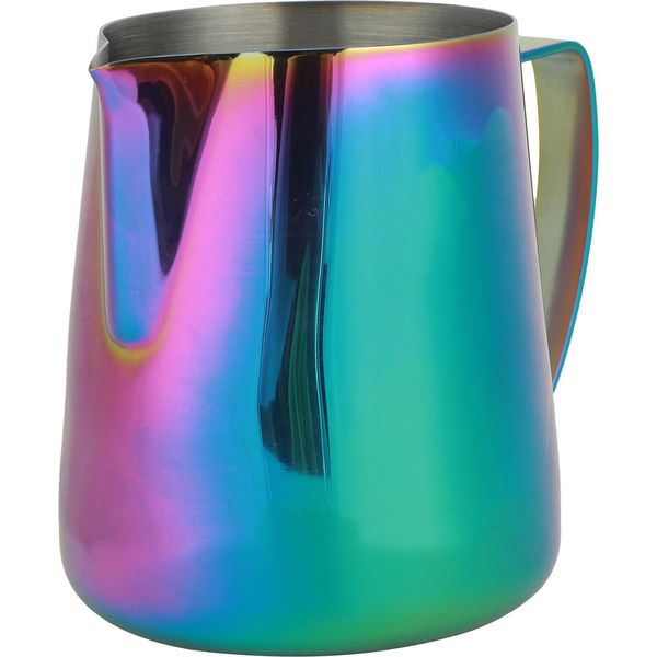 Colorato Addensare In Acciaio Inox Caffè Latte Schiuma Tazza Brocca Per Casa Caffè Latte Art600Ml-image