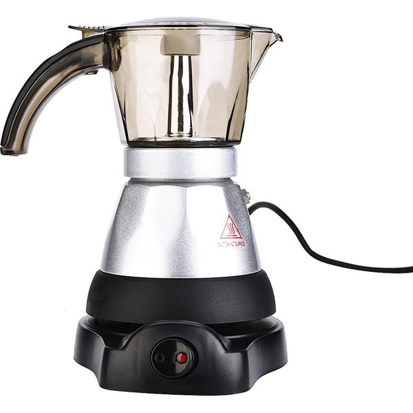 Caffettiera Elettrica Moka Pot Stovetop Espresso Di Grande Capacità Percolator Caffè 150Ml-image