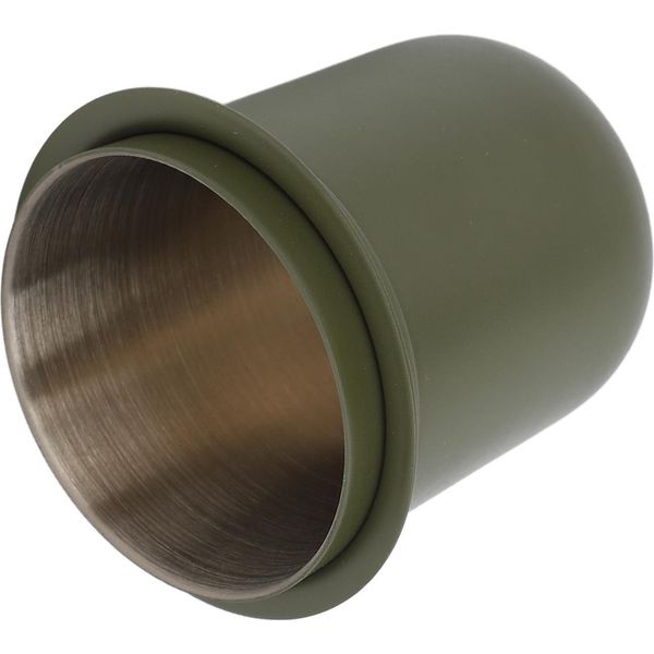 Tazza Di Dosaggio 150Ml 58Mm A Mani Libere In Acciaio Inox Tazza Universale Invertita Di Caffè In Polvere Per Macchina Da Caffè Verde Militare-image