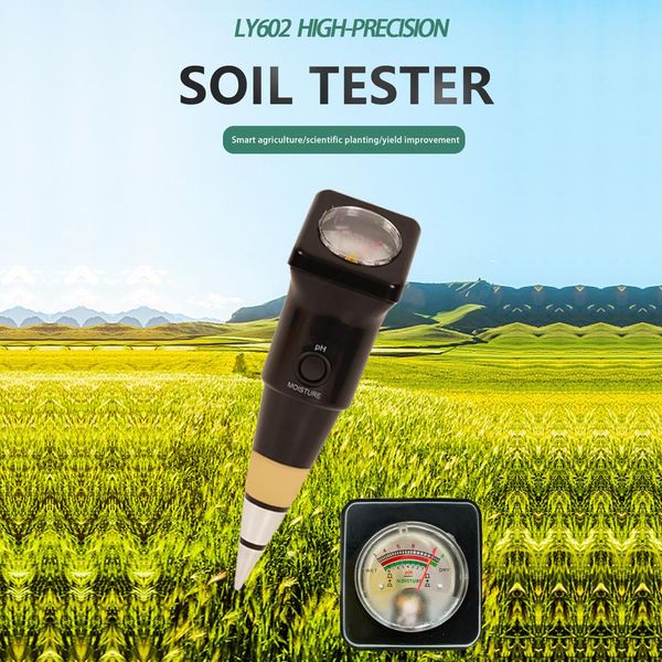 Tester Di Ph Del Suolo Ad Alta Precisione Tester Di Umidità Del Suolo/Ph Tester Da Giardino Che Piantano Il Rivelatore Del Suolo Strumento Di Prova Del Ph Del Suolo Dispositivo Portatile Di Rilevamento Del Suolo-image
