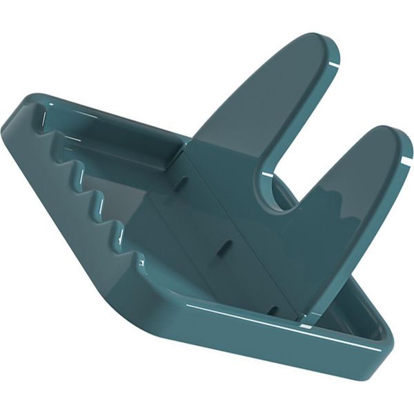 Coperchio Di Pentola Pieghevole Rack In Plastica Supporto Per Cucchiaio Stand Organizer Cucina Organizzatore Per Forcella Spatola Rack Pan Cover Scaffale Stoviglie Blu-image