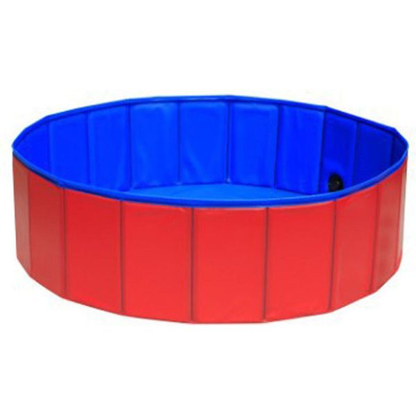 Piscina Pieghevole Piscina Portatile Per Cani Vasca Da Bagno Per Animali Domestici In Pvc Addensato Per Bambini Dell'asilo Bambini Della Famiglia-image