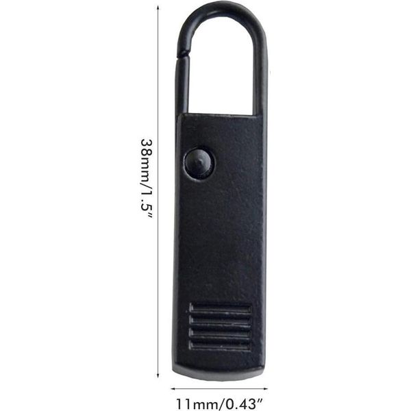 4PCS Zipper Pulls Tab Sostituzione Metallo Zip Testa Estensione Per Valigia Zaino Accessori Per Il Cucito Sostituzione Zipper Pull-image