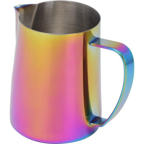 600Ml In Acciaio Inox Titanize Caffè Brocca Di Latte Tazza Di Schiuma Per Latte Artcolorful-image