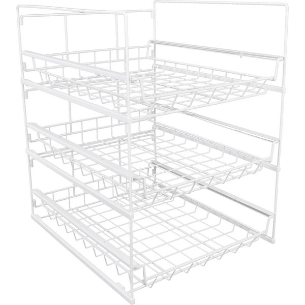Scaffale Di Stoccaggio Scaffale Guardaroba Staccabile A Tre Strati Stoviglie Da Cucina Asciugatura Rack Spezia Storage Rack-image
