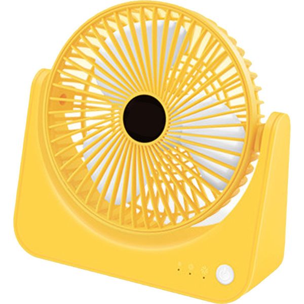 Ventilatore Da Scrivania Usb Di Piccole Dimensioni Funzionamento Silenzioso Mini Ventilatore Da Scrivania Portatile Ricaricabile Per Casa Studente Dormitorio Ufficio Giallo-image