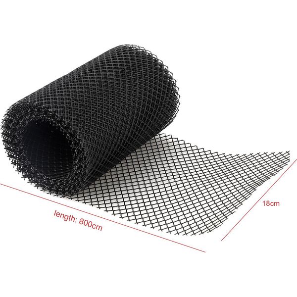18*800Cm Plastica Grondaia Guardia Mesh Protector Foglia Protezione Copertura Rete Grondaia Rete-image