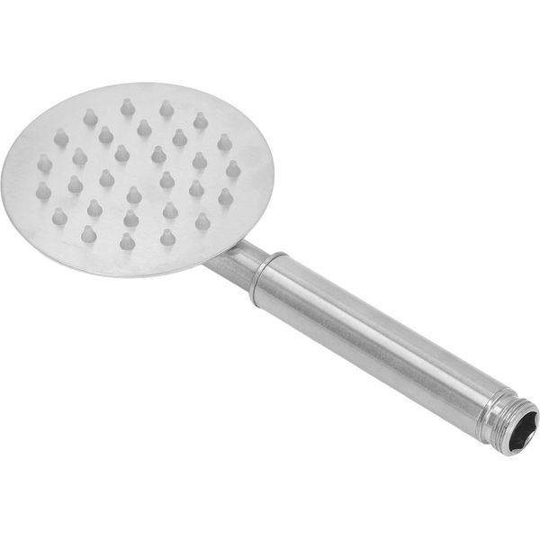 Soffione Doccia A Mano Evitare L'intasamento Ugello 304 In Acciaio Inox Ad Alta Pressione Sostituzione Soffione Doccia Per Accessori Bagno Argento-image