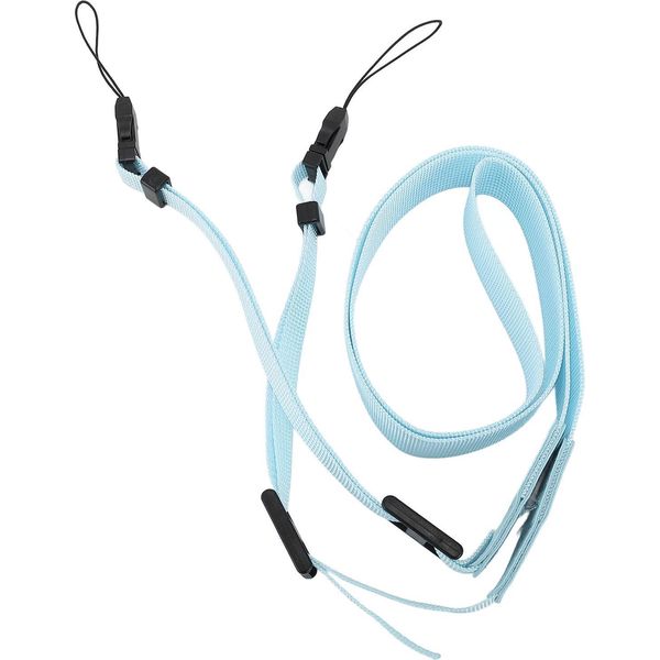 Licaevey Cinghia Da Collo Per Fotocamera In Poliestere Riciclato Per Piccole Stampanti 12, Evo, Link 3 E Fotocamere Dslr - Tracolla Regolabile, Comfort Leggero (Blu)-image